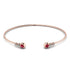 Geometric Bezel Ruby Bracelet - Josie No. 11