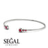 Geometric Bezel Ruby Bracelet - Josie No. 57