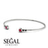 Geometric Bezel Ruby Bracelet - Josie No. 42