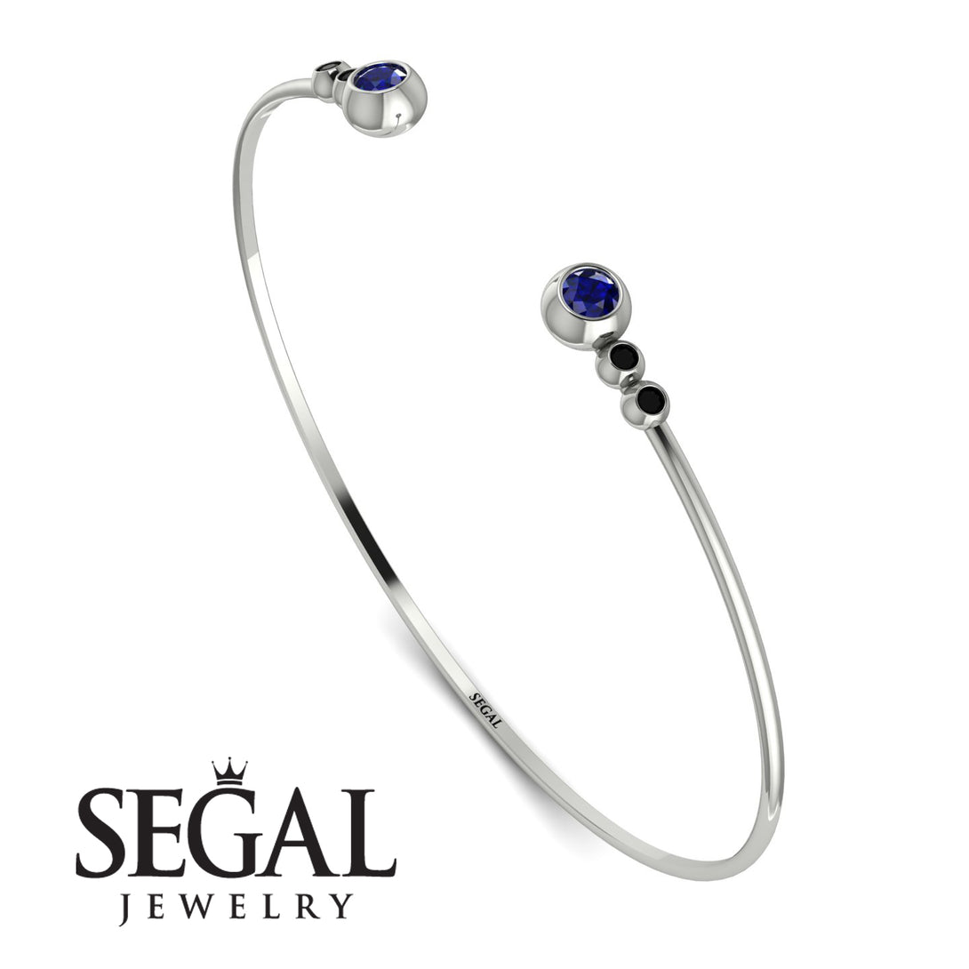 Geometric Bezel Sapphire Bracelet - Josie No. 45