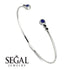 Geometric Bezel Sapphire Bracelet - Josie No. 45
