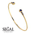 Geometric Bezel Sapphire Bracelet - Josie No. 73