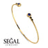 Geometric Bezel Sapphire Bracelet - Josie No. 43