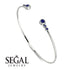 Geometric Bezel Sapphire Bracelet - Josie No. 75