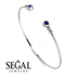 Geometric Bezel Sapphire Bracelet - Josie No. 15