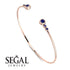 Geometric Bezel Sapphire Bracelet - Josie No. 74