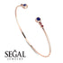 Geometric Bezel Sapphire Bracelet - Josie No. 59