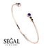 Geometric Bezel Sapphire Bracelet - Josie No. 44