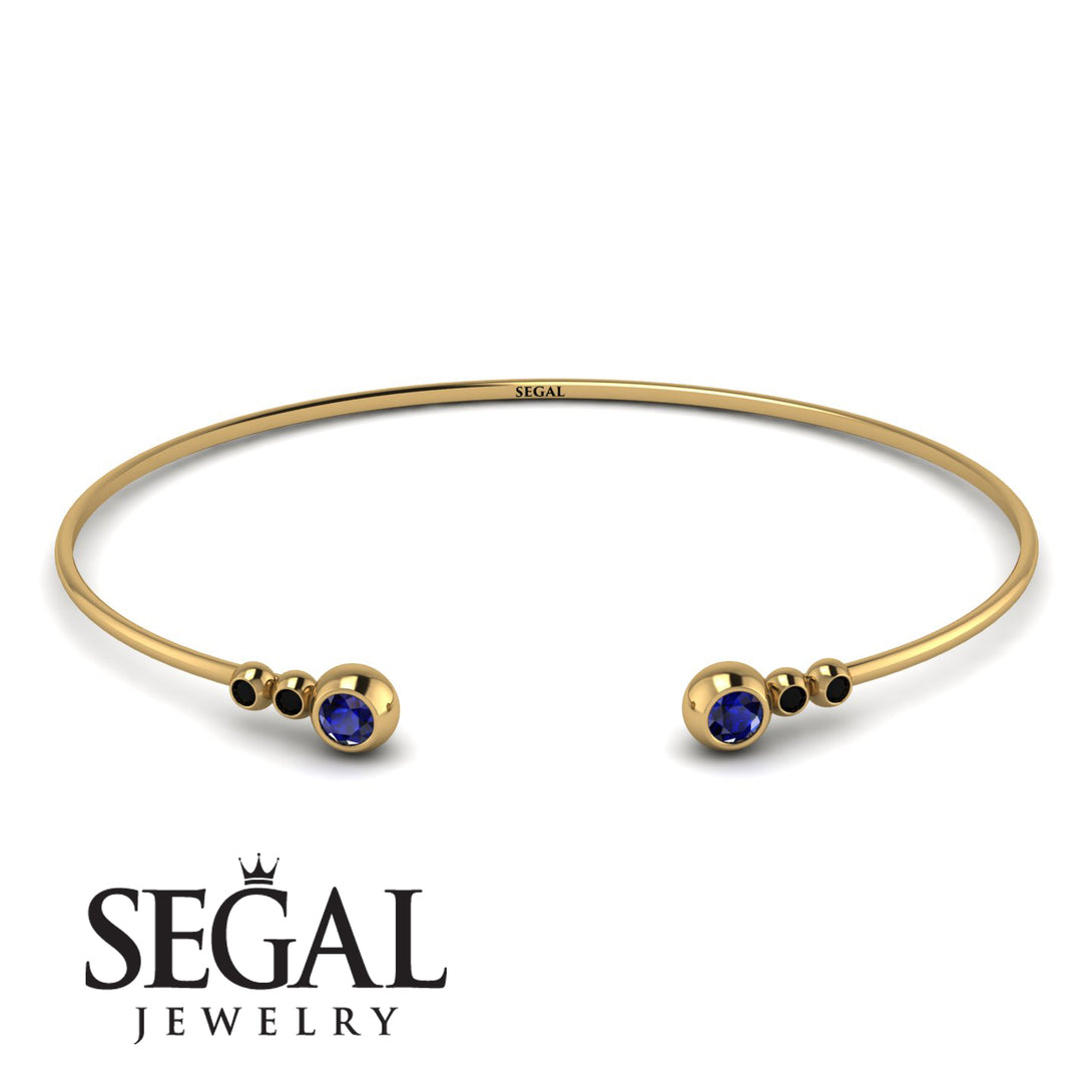 Geometric Bezel Sapphire Bracelet - Josie No. 43
