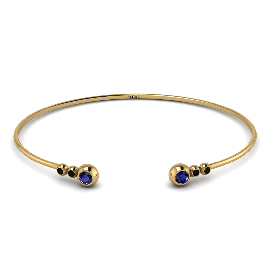 Geometric Bezel Sapphire Bracelet - Josie No. 43