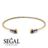 Geometric Bezel Sapphire Bracelet - Josie No. 73