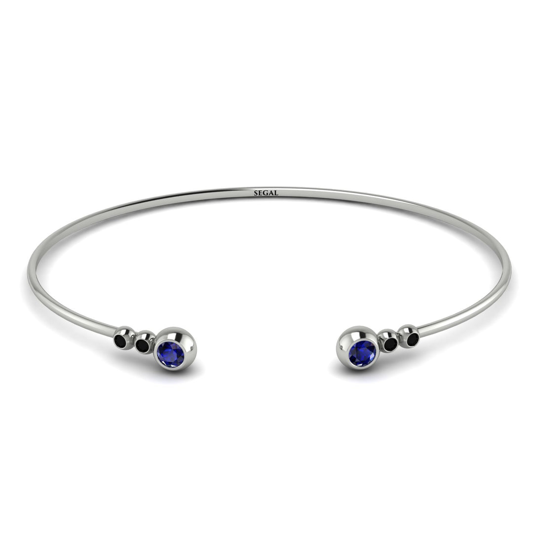 Geometric Bezel Sapphire Bracelet - Josie No. 45