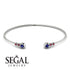 Geometric Bezel Sapphire Bracelet - Josie No. 60