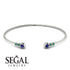 Geometric Bezel Sapphire Bracelet - Josie No. 30