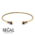 Geometric Bezel Sapphire Bracelet - Josie No. 58