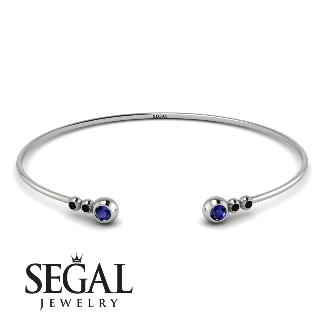 Geometric Bezel Sapphire Bracelet - Josie No. 45