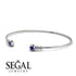 Geometric Bezel Sapphire Bracelet - Josie No. 15