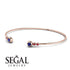 Geometric Bezel Sapphire Bracelet - Josie No. 59