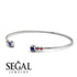 Geometric Bezel Sapphire Bracelet - Josie No. 60