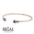 Geometric Bezel Sapphire Bracelet - Josie No. 74