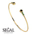 Geometric Bezel Black Diamond Bracelet - Josie No. 22