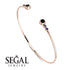 Geometric Bezel Black Diamond Bracelet - Josie No. 68