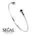 Geometric Bezel Black Diamond Bracelet - Josie No. 39 image 2