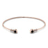 Geometric Bezel Black Diamond Bracelet - Josie No. 8