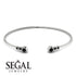 Geometric Bezel Black Diamond Bracelet - Josie No. 39