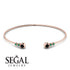 Geometric Bezel Black Diamond Bracelet - Josie No. 23