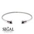Geometric Bezel Black Diamond Bracelet - Josie No. 54