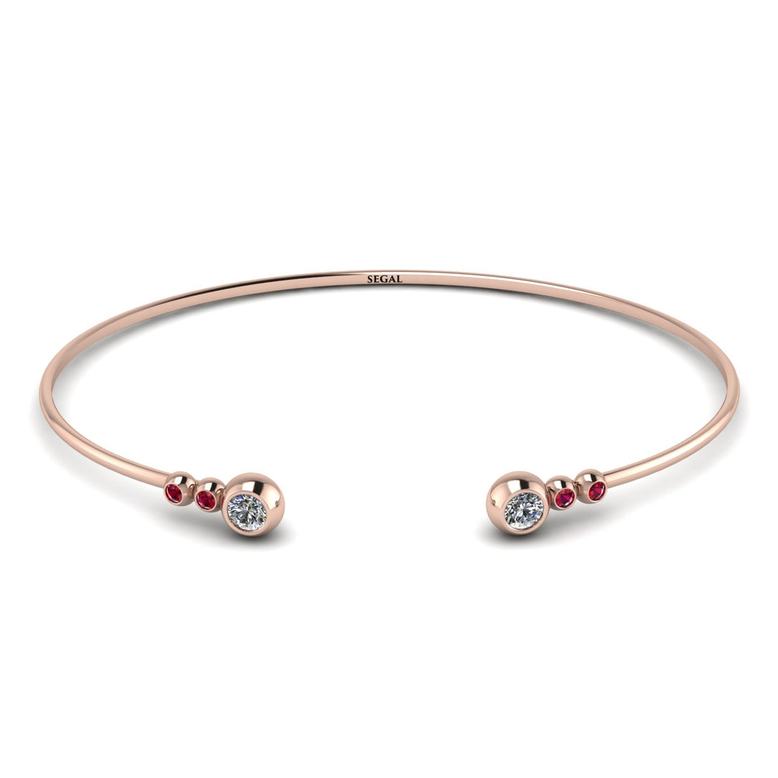 Geometric Bezel Diamond Bracelet - Josie No. 47