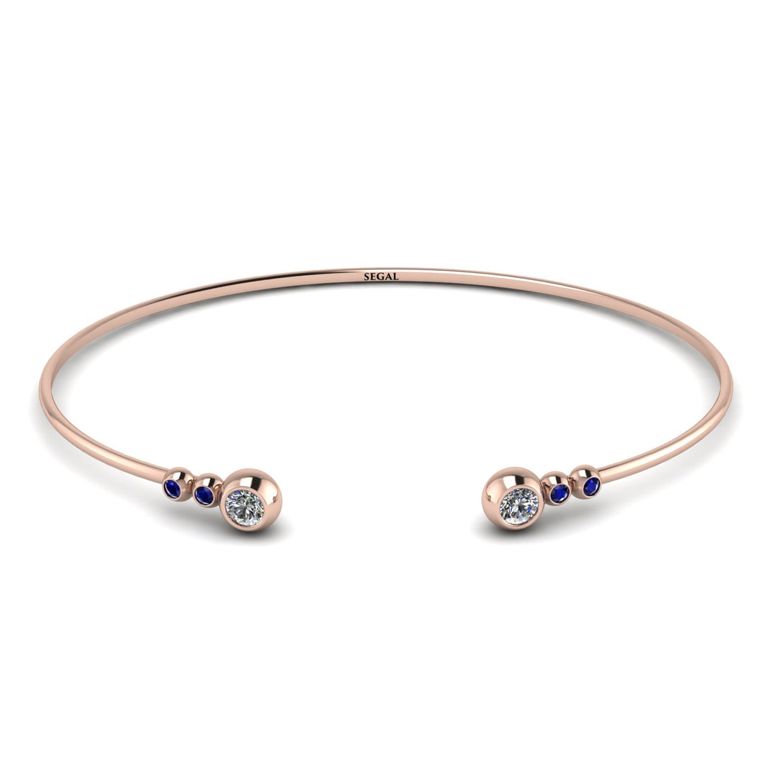 Geometric Bezel Diamond Bracelet - Josie No. 62