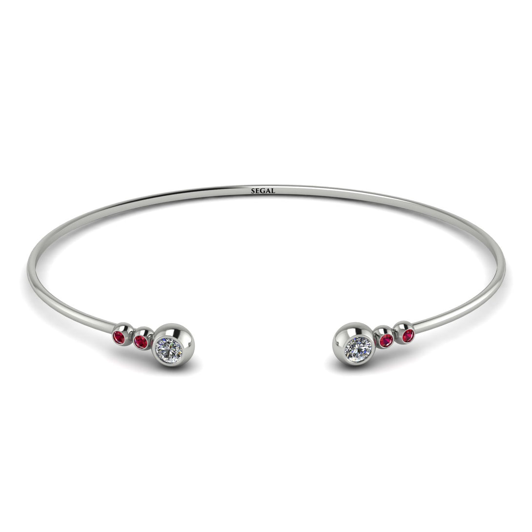 Geometric Bezel Diamond Bracelet - Josie No. 48