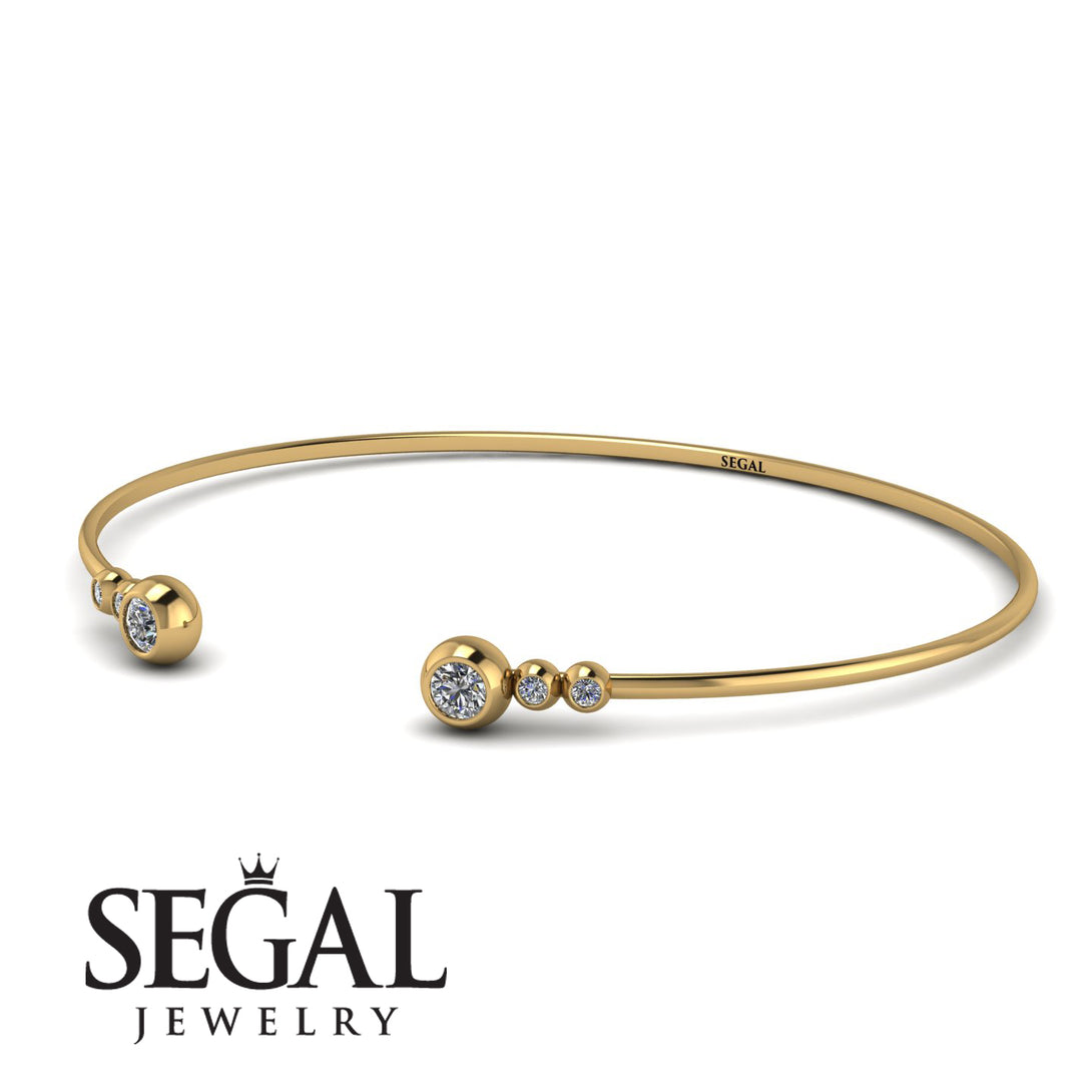 Geometric Bezel Diamond Bracelet - Josie No. 1