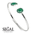 Geometric Pearl And Emerald Emerald Bracelet - Catherine No. 21 image 2