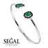 Geometric Pearl And Emerald Emerald Bracelet - Catherine No. 36