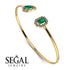 Geometric Pearl And Emerald Emerald Bracelet - Catherine No. 4 image 2
