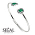 Geometric Pearl And Emerald Emerald Bracelet - Catherine No. 6 image 2