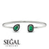 Geometric Pearl And Emerald Emerald Bracelet - Catherine No. 36