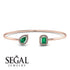 Geometric Pearl And Emerald Emerald Bracelet - Catherine No. 5 image 14