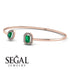 Geometric Pearl And Emerald Emerald Bracelet - Catherine No. 5 image 3