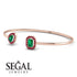 Geometric Pearl And Emerald Emerald Bracelet - Catherine No. 50 image 3
