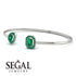 Geometric Pearl And Emerald Emerald Bracelet - Catherine No. 21 image 3