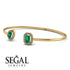 Geometric Pearl And Emerald Emerald Bracelet - Catherine No. 4 image 3