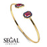 Geometric Pearl And Emerald Ruby Bracelet - Catherine No. 70 image 2