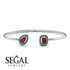 Geometric Pearl And Emerald Ruby Bracelet - Catherine No. 27