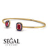 Geometric Pearl And Emerald Ruby Bracelet - Catherine No. 70