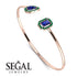 Geometric Pearl And Emerald Sapphire Bracelet - Catherine No. 29