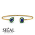 Geometric Pearl And Emerald Sapphire Bracelet - Catherine No. 28